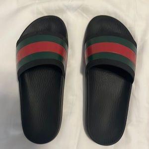 Black Gucci Slides for sale at 160$ USD